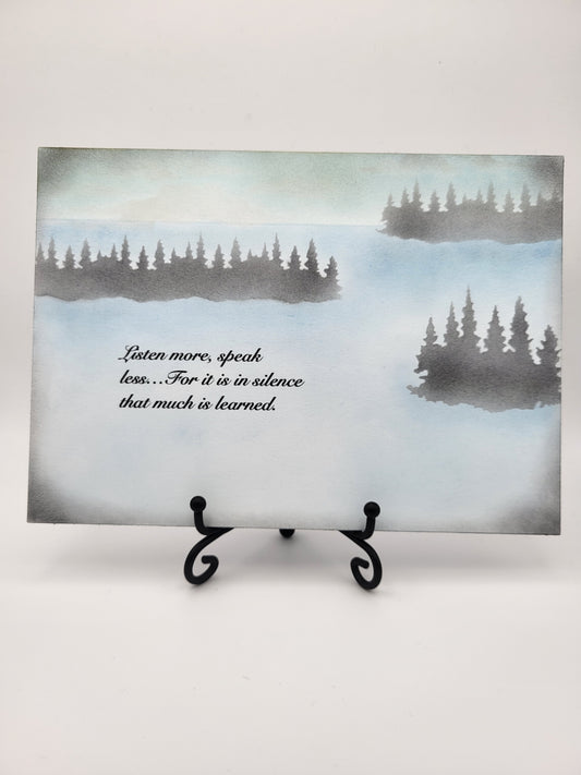 Listen more (More Options) 5x7