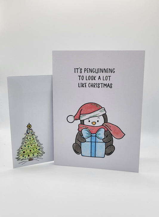 It’s penguinning to look a lot like Christmas