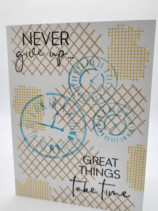 Never give up…. (More options)