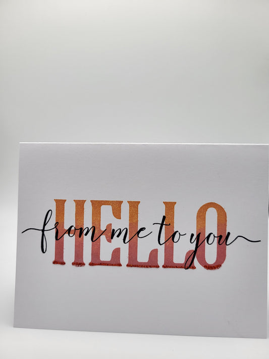 Hello from me to you (2 pack)