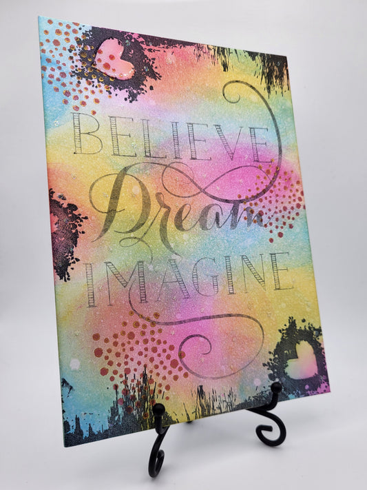 Item 0151  Believe Dream Imagine