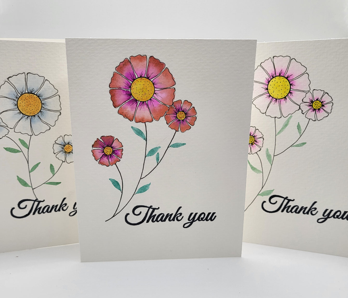 Watercolored - Thank You Note Cards